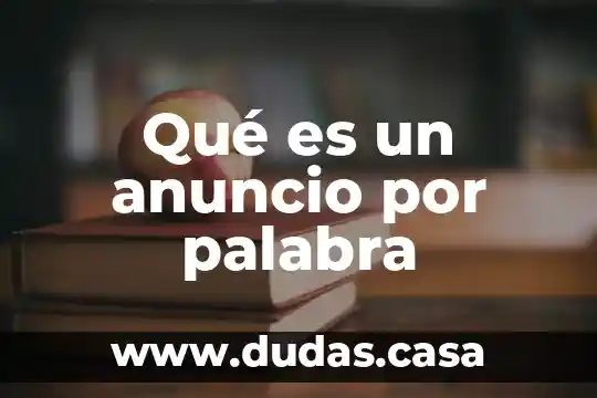 Qué es un anuncio por palabra