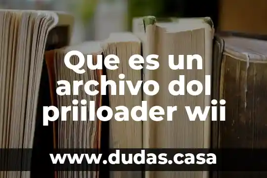 Que es un archivo dol priiloader wii