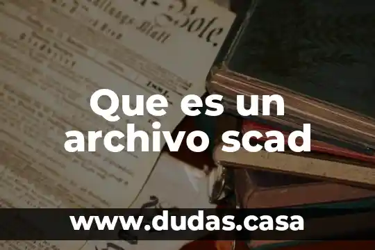 Que es un archivo scad