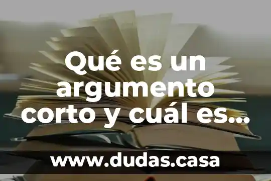 Qué es un argumento corto y cuál es su composición