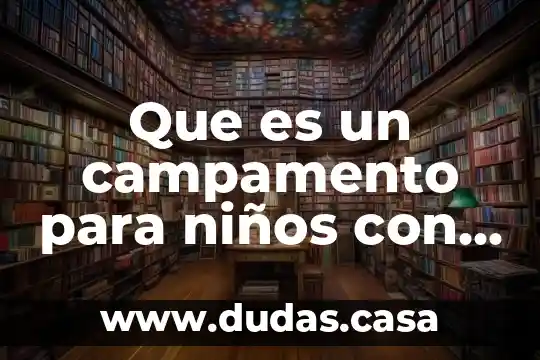 Que es un campamento para niños con discapacidad