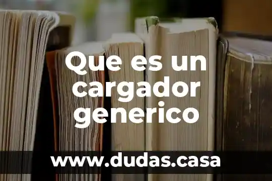 Que es un cargador generico
