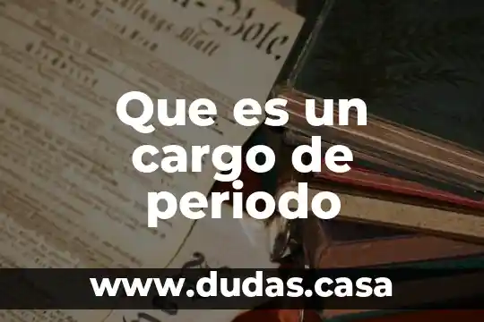 Que es un cargo de periodo