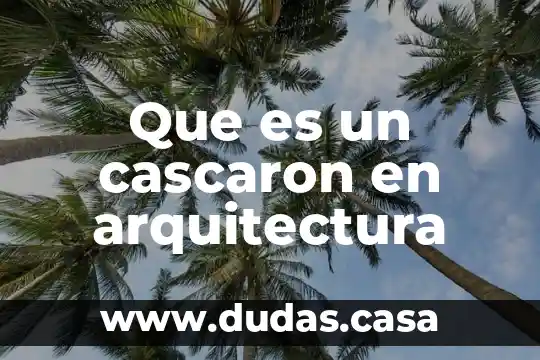 Que es un cascaron en arquitectura