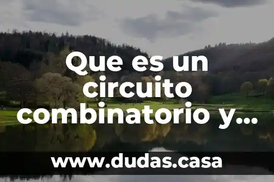 Que es un circuito combinatorio y cuales son sus aplicaciones
