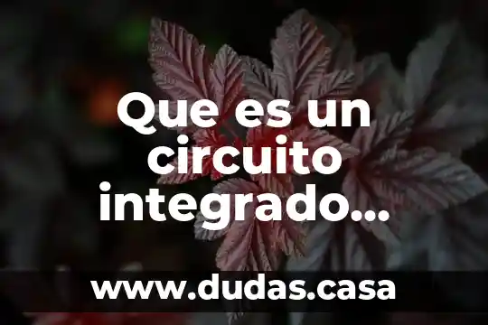 Que es un circuito integrado cmos