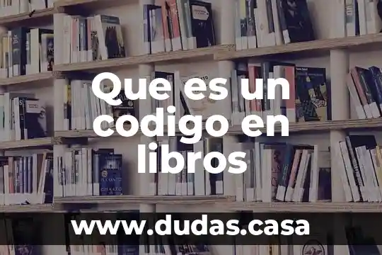 Que es un codigo en libros