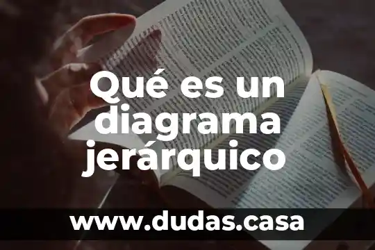 Qué es un diagrama jerárquico