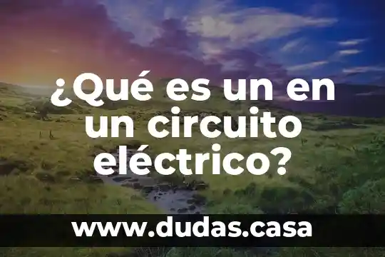 ¿Qué es un en un circuito eléctrico?