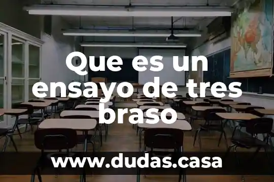 Que es un ensayo de tres braso