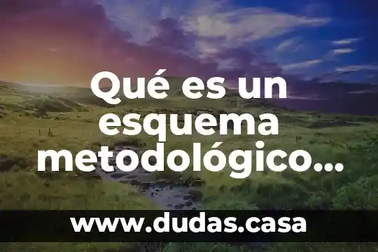 Qué es un esquema metodológico en una tesis de arquitectura