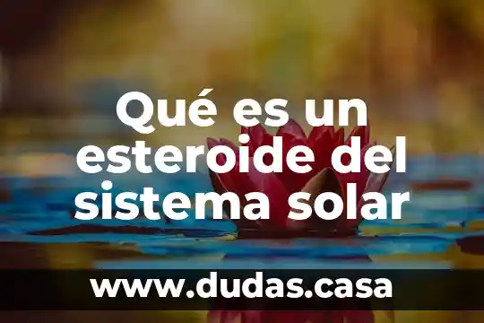 Qué es un esteroide del sistema solar