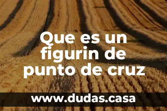 Que es un figurin de punto de cruz