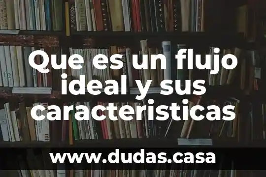 Que es un flujo ideal y sus caracteristicas