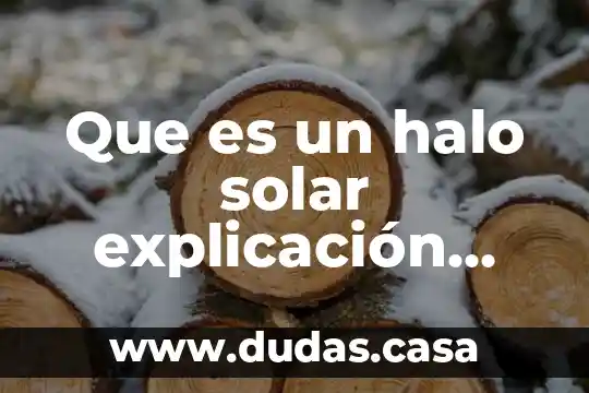 Que es un halo solar explicación para niños