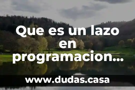 Que es un lazo en programacion mplab