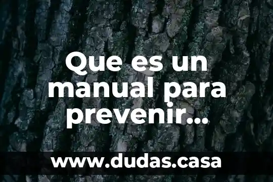 Que es un manual para prevenir accidentes en el trabajo