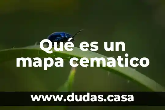 Qué es un mapa cematico
