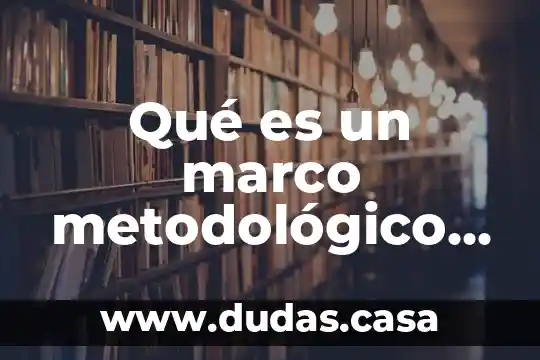 Qué es un marco metodológico contaminación