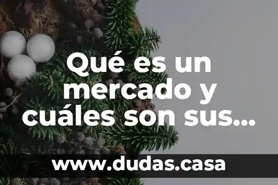 Qué es un mercado y cuáles son sus componentes
