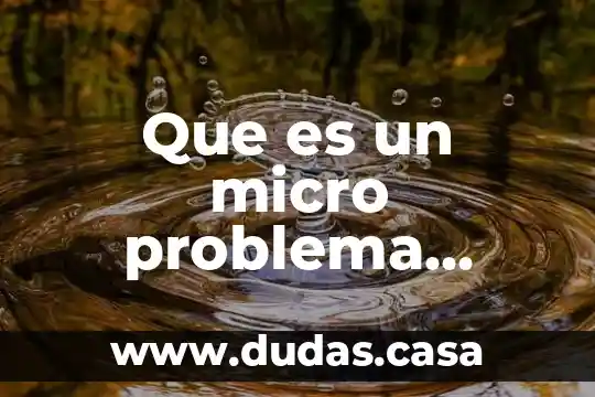 Que es un micro problema educativo en mexico un ejemplo