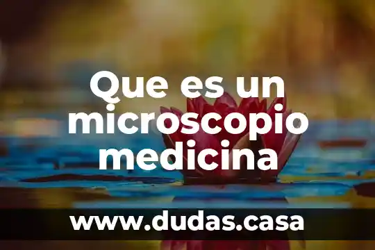 Que es un microscopio medicina
