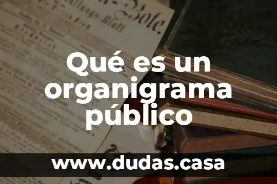Qué es un organigrama público