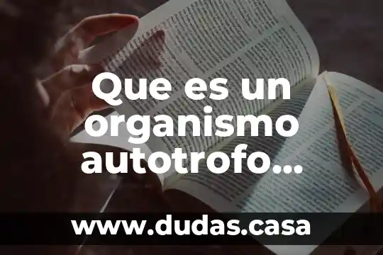 Que es un organismo autotrofo heterotrofo y mixotrofo