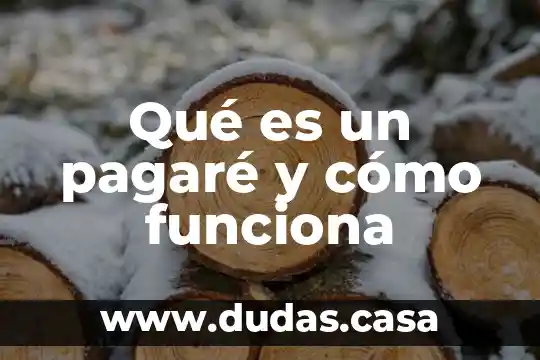Qué es un pagaré y cómo funciona
