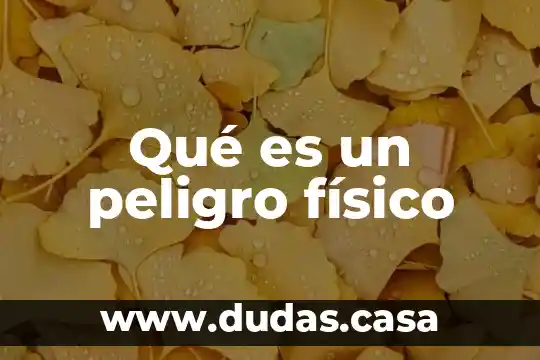 Qué es un peligro físico