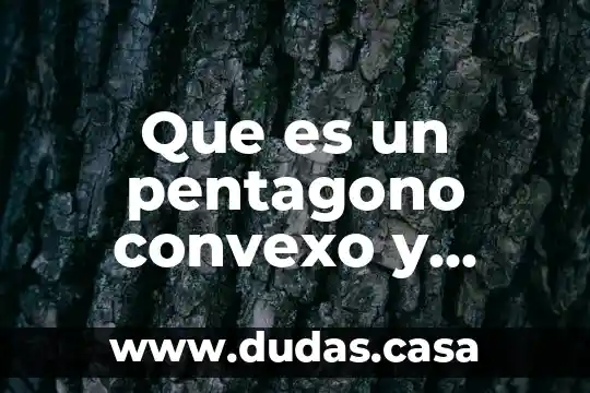 Que es un pentagono convexo y suma de angulos internos