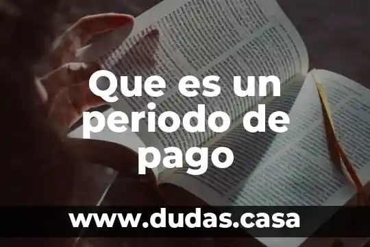 Que es un periodo de pago