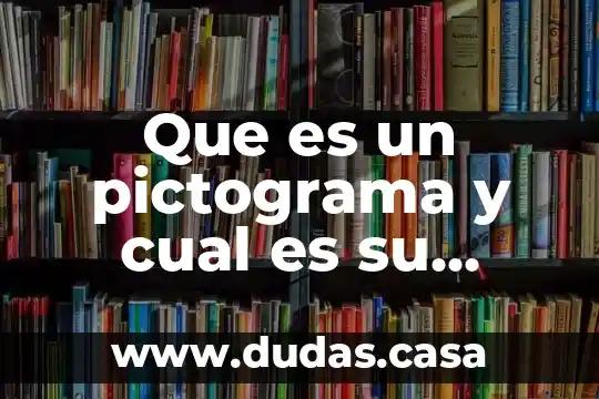 Que es un pictograma y cual es su funcion