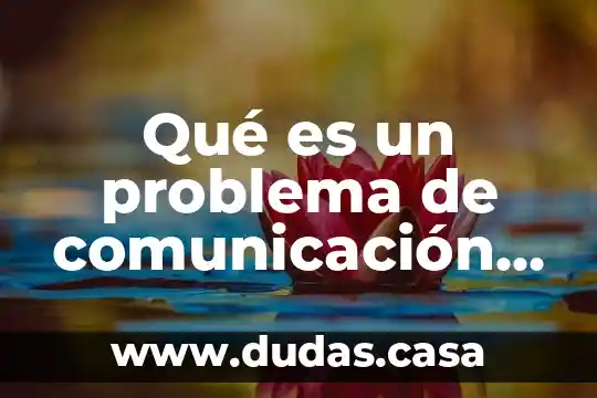 Qué es un problema de comunicación en niños