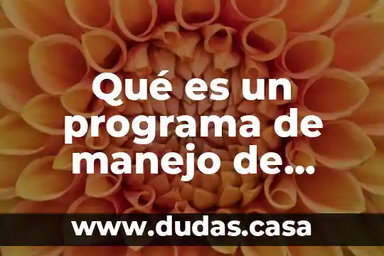 Qué es un programa de manejo de residuos