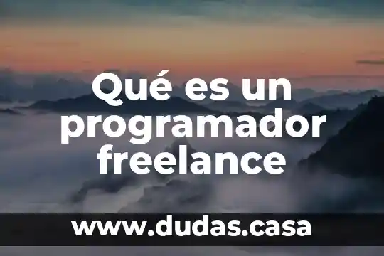 Qué es un programador freelance