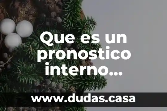 Que es un pronostico interno financiero