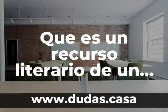 Que es un recurso literario de un poema