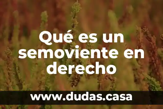 Qué es un semoviente en derecho