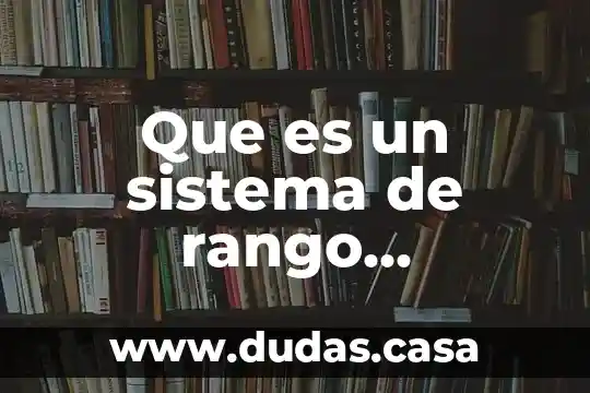 Que es un sistema de rango antropologia