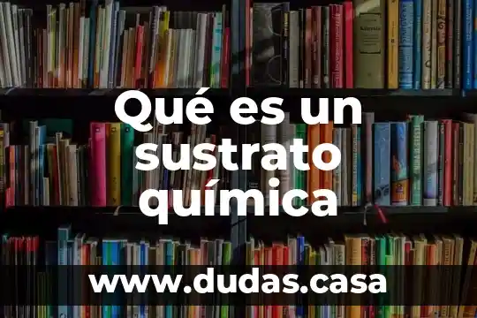 Qué es un sustrato química