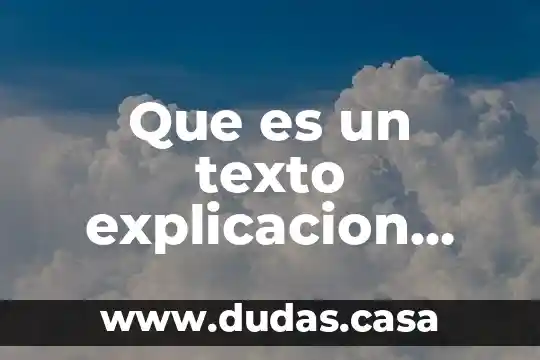 Que es un texto explicacion para niños de preescolar