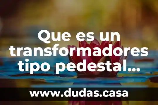 Que es un transformadores tipo pedestal trifasico