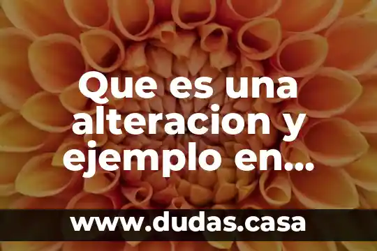Que es una alteracion y ejemplo en figura retorica
