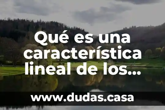Qué es una característica lineal de los conductores