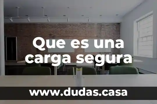 Que es una carga segura