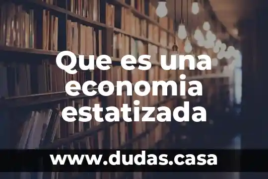 Que es una economia estatizada