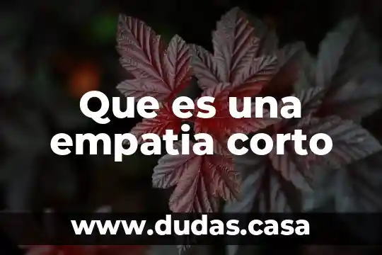 Que es una empatia corto