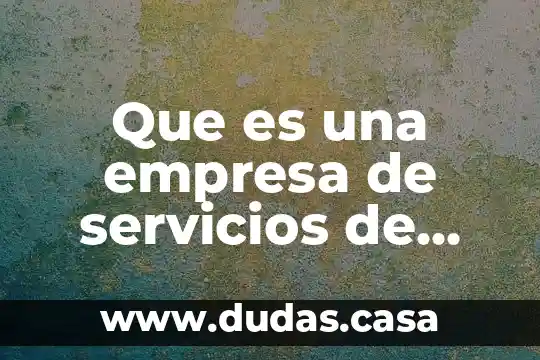 Que es una empresa de servicios de instituciones financieras