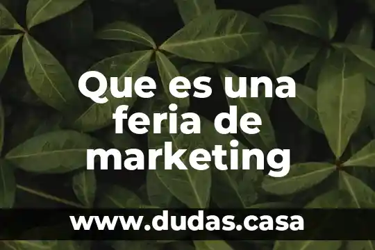 Que es una feria de marketing